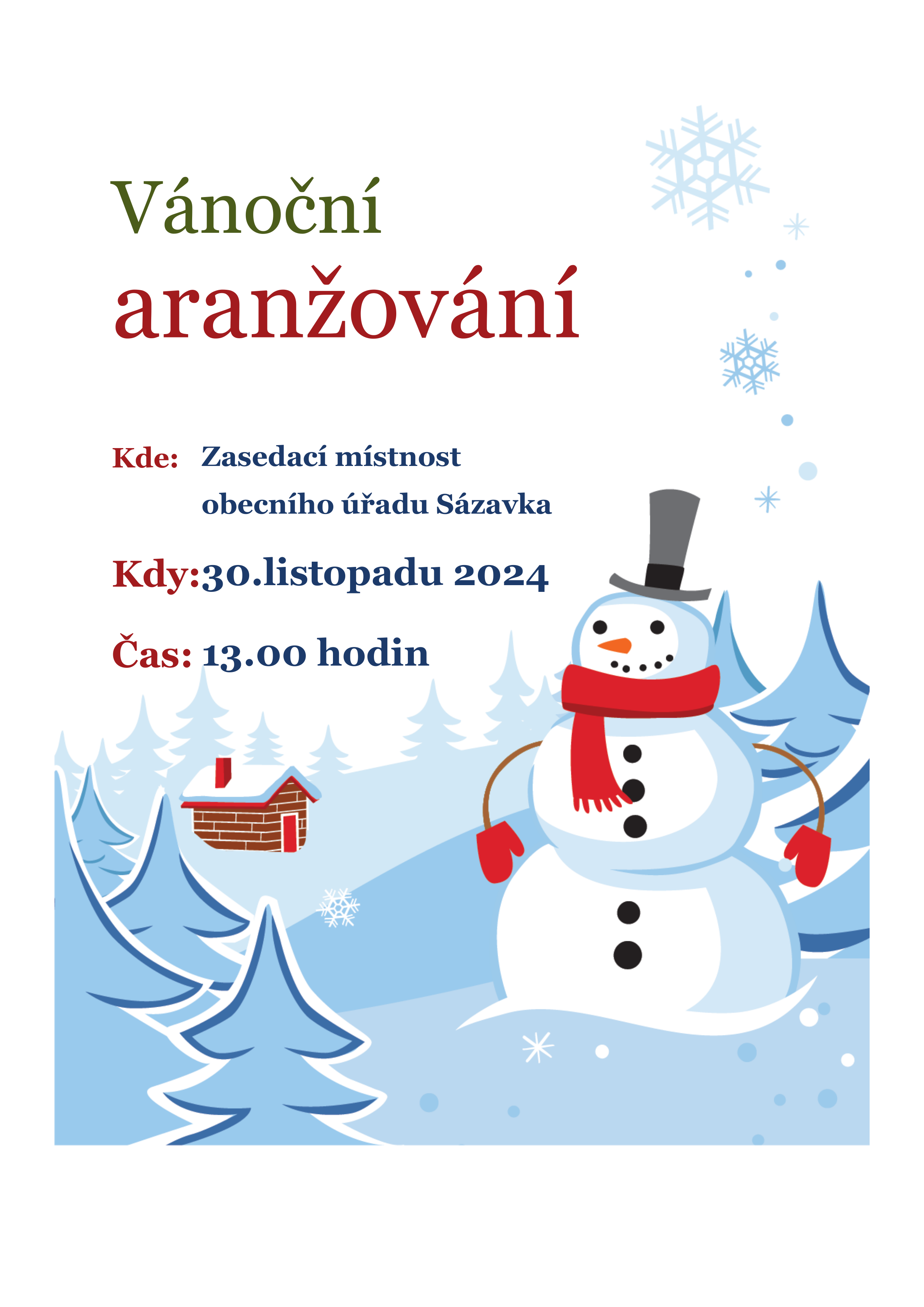 Vánoční aranžování
